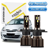 【For Perodua Viva 2007-2014】LED Car Headlight Bulbs Hi-Lo Beam Headlamp 6000K White Light 13000LM 40