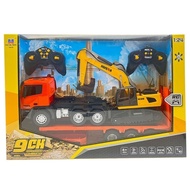 Huina 1391  2 in 1 combo Rc truck trailer & Rc excavator