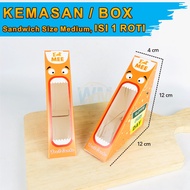 (Isi 50pcs) Mika Sandwich Fruit / Mika Sandwich Buah / Sandwich Box Fruit Sando / Kemasan Sandwich S