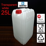 [NEW] 25L 25 Liter Jerry Can / Plastic Bottle / HDPE Container / Water Tank / Tong Air Drum / Bekas 