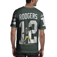 Aaron Rodgers T-shirt Fullprint Polyester Jersey Material [PO 3 Days] || Please Order Now
