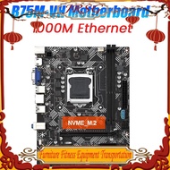 JR-B75M-VH Motherboard LGA1155 2XDDR3 Slot Support Up to 16G Gigabit Ethernet M.2 NVME VGA HD Motherboard Durable Easy Install Easy to Use