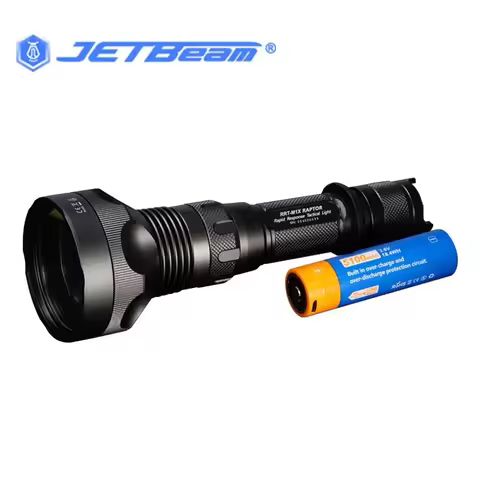Cave Exploration Essential: JetBeam RRT-M1X LEP Hunting Flashlight 450LM Max 2300M with 21700 Batter