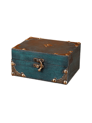 1入體積小的木製復古衣櫃展示珠寶盒,適用於家居裝飾
