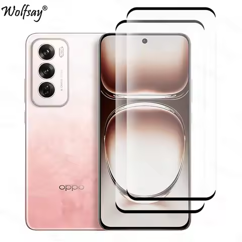 3D Curved Edge Tempered Glass For Oppo Reno 12 5G Global Screen Protector Reno 12 11 10 Pro Plus 5G
