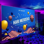 Ready Stock United Celebration Malaysia Day Merdeka tapestr, jointly celebrating the glory of August