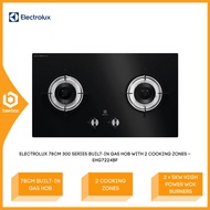 Electrolux 300 Series 78cm Built-in Gas Hob With 2 Cooking Zones EHG7224BF Dapur gas