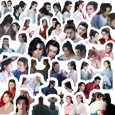 56 Pcs Word of Honor Shan He Ling Gong Jun, Zhou Zishu Around Photo Stickers Mobile Phone Computer D