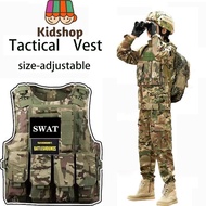 Children's Tactical Vest, Children's Bulletproof Vest, Camouflage Tactical Vest, Level 3 Armor, Mult