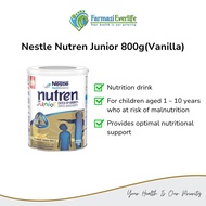 Nestle Nutren Junior Vanila 800g - Susu Nutrisi Lengkap Kanak-Kanak/High in Protein, DHA, Probiotics
