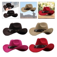 [whfashionkk] Cowboy Hat, Fedoras Waterproof Comfortable Breathable Fashion Cowgirl Hat for Women Me