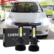 Halogen Headlight Bulb Set LED V4 6000K White Replacement For Toyota Wish 2003 2004 2005-2016 2017 (