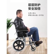 🚢Wheelchair Foldable and Portable Elderly Hand Push with Toilet for the Elderly Thickened Disabled Wheelchair Factory Wh