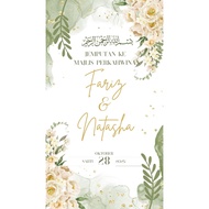 Kad Kahwin Digital | E-Card Murah | Siap 48 Jam | Aqiqah, Engagement & Event