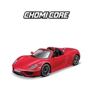 ✨1:24 Scale Porsche 918 BBURAGO Vehicle Models Miniature Diecast Cars Toy