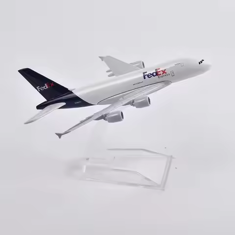 16cm fedex airplane A380 Plane Model Aircraft Diecast Metal 1/400 Scale Model kids airplane