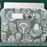 南非 aLovesupreme 13吋電腦保護套_非洲植物王國_白色鼠尾草綠