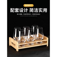 S/💎Crystal Glass Whiskey Fragrance Cup Set Foreign Wine Liquor Tasting Cup Tulip Cognac Cup PLTY