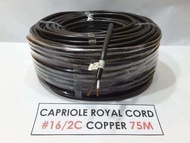 Per roll Capriole Royal Cord #16/2C 75 meters pure copper