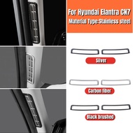 For Hyundai Elantra CN7 2020 2021 2022 Accessories Car A-pillar Air outlet interior mouldings Stainl