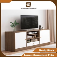 Wongngai TV Cabinet/TV Console/Wooden TV Rack/White Color/Media Storage Cabinet/Kabinet TV
