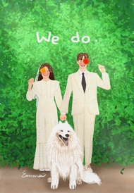 手繪Q版似顏繪 婚紗似顏繪 情侶似顏繪 手繪喜帖/書約