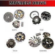 V100 VS125 ELEGAN KARISMA VARIO150 ICON MOVABLE DRIVE SET FRONT PULLEY [READY STOCK]