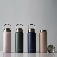 【WOKY沃廚】提手輕芯鈦瓷易潔層保溫瓶500ML (4色可選)