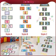 [Lohobby] Hopscotch Floor Sticker, Puzzle Sticker for Children Lattice Floor Sticker Art