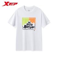 Xtep Unisex Short Sleeves New Couple Loose Casual Cotton Sports Short-sleeved 876227010077
