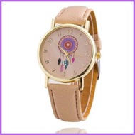 ஐ ♆ ☂ Uniheart Geneva leather Wrist Watch Dream catcher Watch