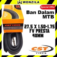 Cst Inner Tube MTB Bike 27.5 X 1.50 - 1.75 FV 48MM PRESTA ORIGINAL BEST QUALITY