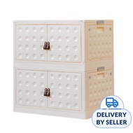 Citylife 125L Foldable Storage Cabinet (White 1Pcs)