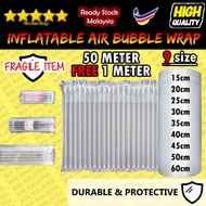 Inflatable air bubble wrap 50m free 1m Balut Gelembung Udara bubble wrap inflatable bubble wrap