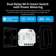 SONOFF DUALR3/DUALR3 Lite Dual Relay Module Wifi DIY MINI Switch Two Way Power Metering 2 Gang/ Way Switch Timing Smart Home eWeLink APP