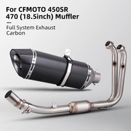 For cf450sr 450SR System Escape Slip On 51MM Front Tube Link Pipe Connect Original full Motorcycle E