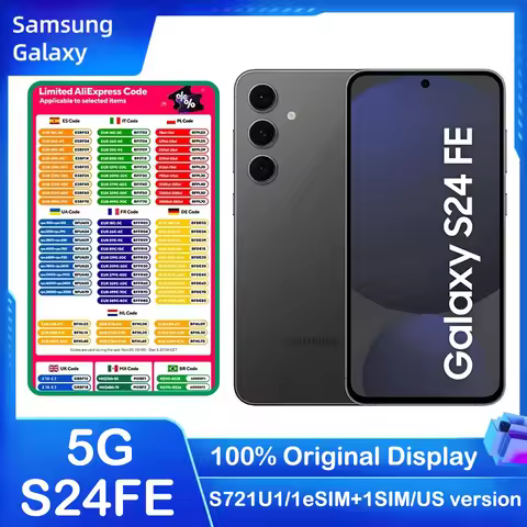 Samsung Galaxy S24 FE 5G S721U1 Android Smartphone 6.7-inch AMOLED 120Hz Samsung US version 4700mAh 
