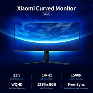 Xiaomi 34 inch Curved Monitor Mi Ultrawide VA Gaming Display 144hz AMD Free Sync WQHD 121 sRGB