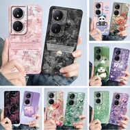 For Honor X7B X7B 5G 90Smart CLK-NX1 CLK-NX3 CLK-LX2 Phone Case Fashion Simplicity Flowers Silicone 