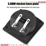 KUGIGI 2PCS Speaker Terminal Box, 2.2 Inch Square Push Spring Type 2 Binding Post Cable Connector, U