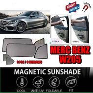 MERCEDES BENZ W205 C-CLASS MAGNETIC SUNSHADE - 6 PCS