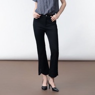 【ICare】顯瘦釦飾小喇叭黑牛仔褲(M-L) | 女黑牛仔褲 小喇叭褲