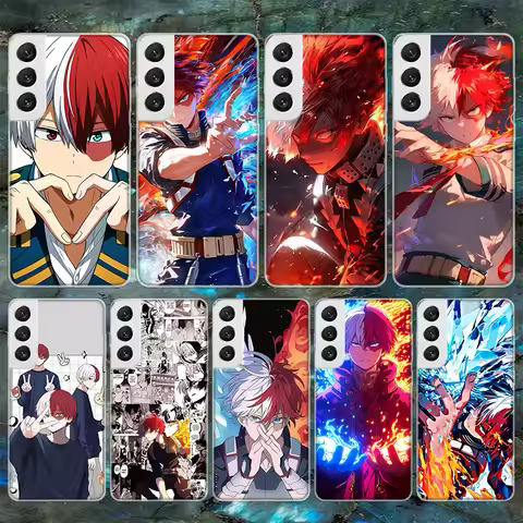 Todoroki Shoto MHA My Hero Soft Phone Case For Samsung Galaxy S24 S25 S23 S22 Ultra S21 Plus S20 FE 