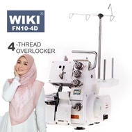 WIKI FN10-4D/ WIKI HD-954 4-Threads Overlock Machine Serger Overlocker Mesin Jahit Tepi Free Ebook Siap Pasang Benang