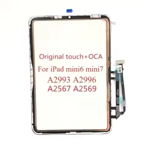 Ori Glass Touch Screen Digitizer With OCA Frame Sticker For iPad mini 6 mini7 2021 A2567 A2569 mini 
