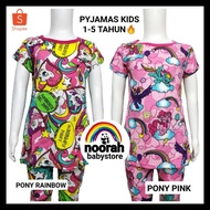 GIRLS' SLEEPWEAR PRINTED PONY PYJAMAS 1-6 YEARS. PYJAMAS