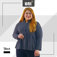 [UNIPLUS] Blouse Women Sweet Lora Peplum Blouse Plus Size muslimah Murah Baju Viral Labuh Blause Wanita