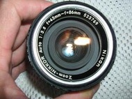 【AB的店】Nikon 43-86mm f3.5 恆定光圈 AI可轉Canon m4/3 Nex