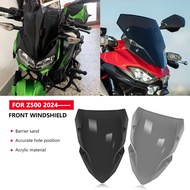 For Motorcycle Heightening Front windshield Double Bubble WindScreen Fairing Deflector Spoiler Z 500