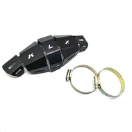 ส่วนแต่งรถจักรยานยนต์ KLX ผ้าคลุมแผ่นกันความร้อนท่อไอเสียปลอกกันกระแทกความร้อนโลโก้ท่อไอเสียสำหรับตก